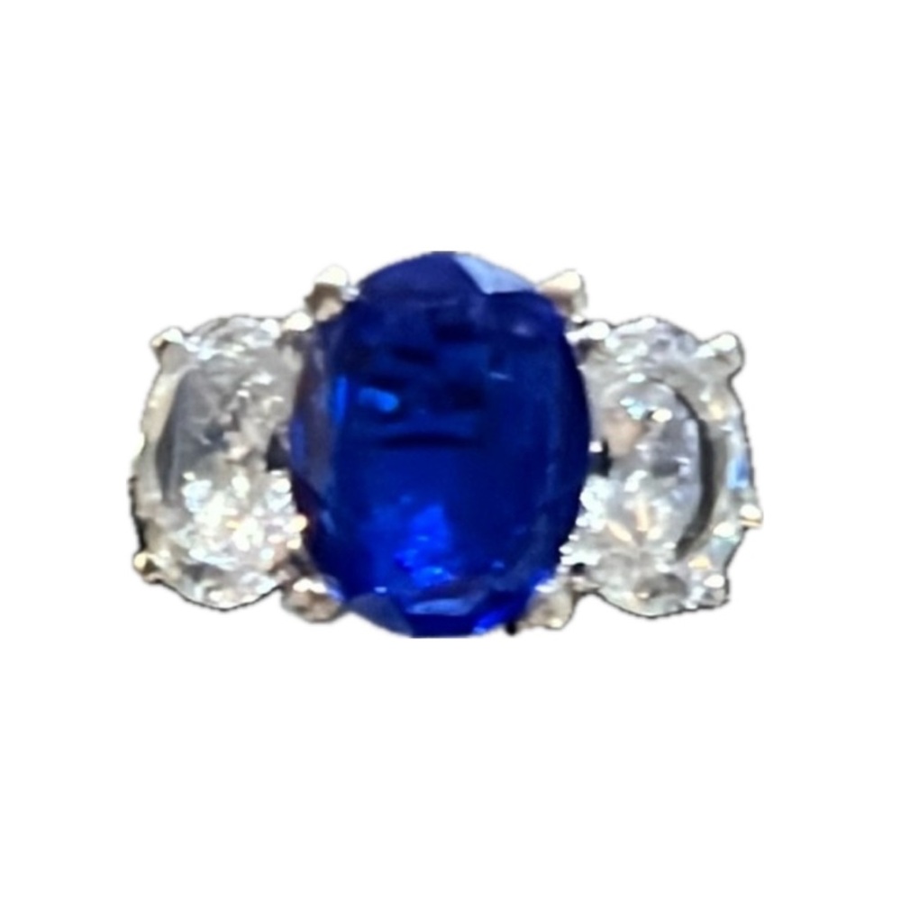 14k WG Blue Spinel Ring - Picture 14 of 15
